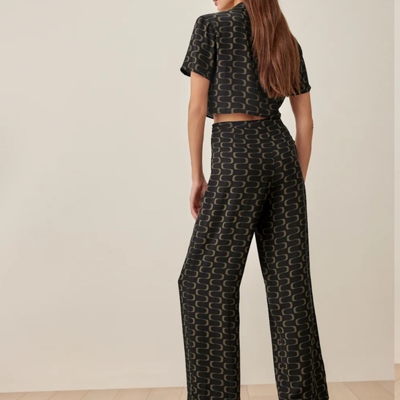 Reformation Petites Noah Two Piece Black - Size 6P - Picture 3 of 3